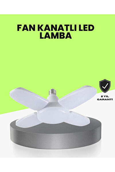 Epilons لمبة LED قابلة للطي بأربعة أذرع 60 وات 6000 لومن ضوء أبيض