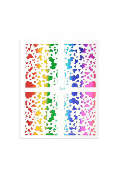 Pink Nails NAIL ART Stickers Animal Print