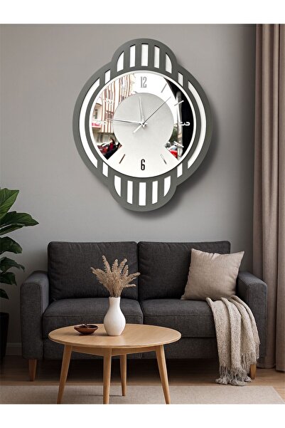 Nixar Desing Aura Ahşap Duvar Saati,Sessiz Akar Mekanizmalı,Ev Hediyesi Moder...