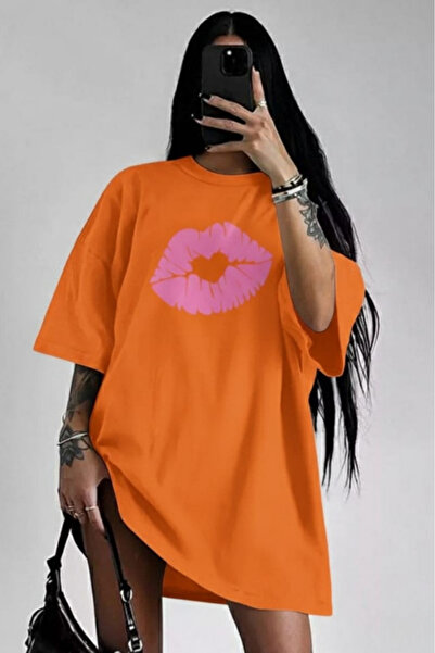 New Shine Pink Lips Printed Unisex T-Shirt