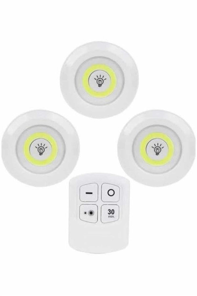 Epilons Kablosuz Pilli Işıldak Masa Lambası Mutfak Tezgah Altı Banyo Dolabı D...