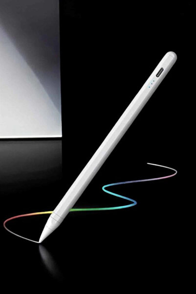 Epilons Dokunmatik Kalem Beyaz Şarjlı Yedek Uçlu Android Ve İos Uyumlu Azrlya...