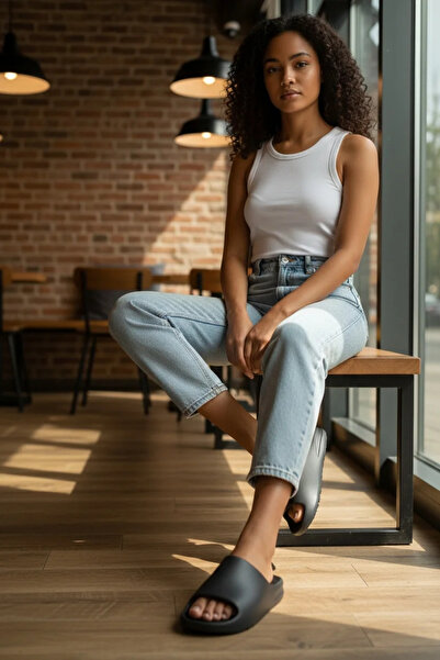 AkınalBella Women's Summer Comfortable Non-Slip Sole Beach, Sea, Pool Slippers