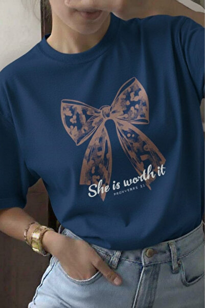New Shine Ribbon Printed Unisex T-Shirt