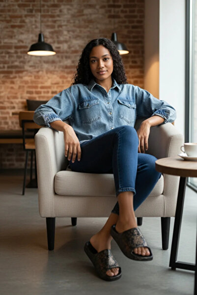 AkınalBella Women's Summer Comfortable Non-Slip Sole Beach, Sea, Pool Slippers