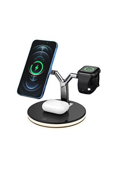 Flippy Statie de Incarcare 3 in 1, Flippy, Incarcator MagSafe Wireles Charger...