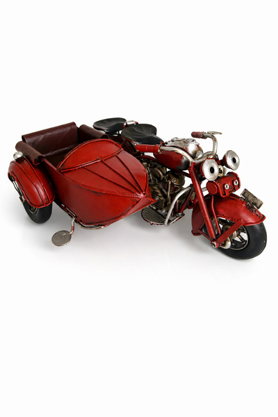 shop Dekoratif Metal Sepetli Motosiklet Modeli – Nostaljik El Yapımı Masa & O...