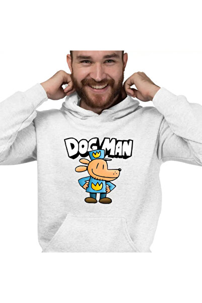 OEM Men's Hoodie Dog Man Captain Underpants Dav Pilkey Dogman