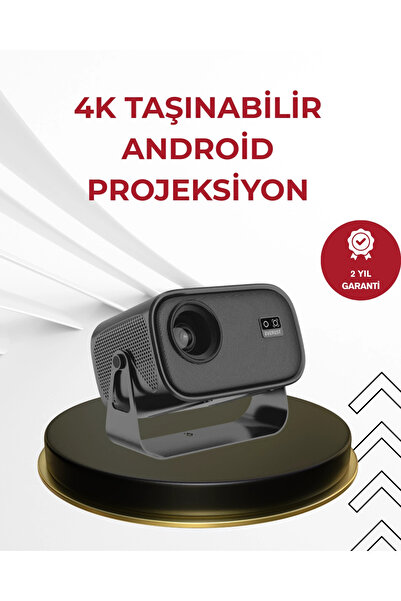 Epilons Wifi 6 Ve Bluetooth 5 Bağlantılı Taşınabilir Projeksiyon Makinesi