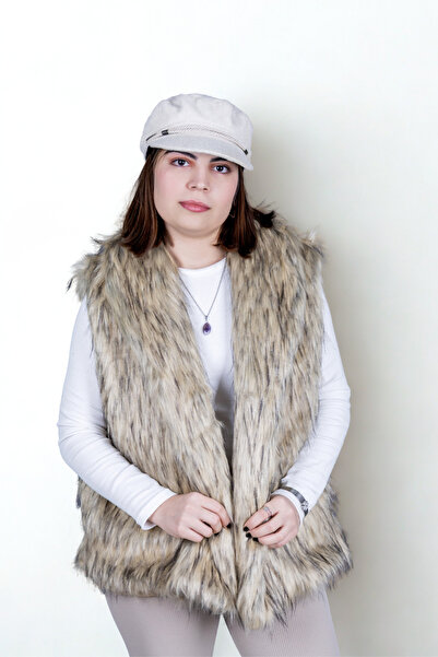 CELİORA STYLE Kadın Suni Kürk Yelek – Astarlı, Hafif, Rahat Kesim, Günlük Şık...