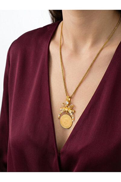 Çelikoğlu Kuyumculuk FİYONKLU ÇEYREK ALTIN KOLYE