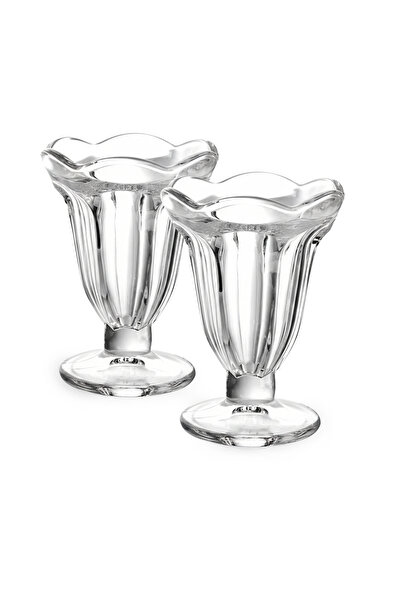 Cuisine Art Soda-Lime Glass Ice Cream Sundae Cup 190ml Set of 2 | Transparent