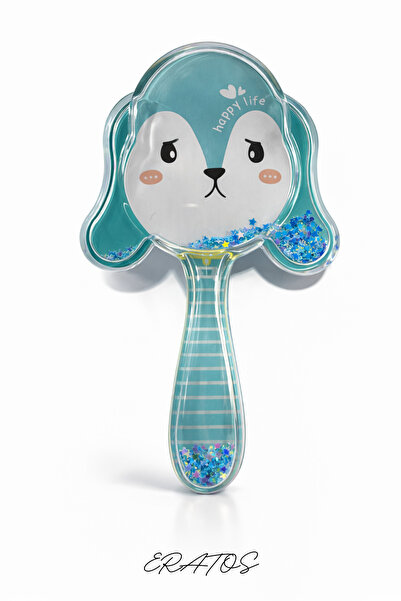 ERATOS Children's Hair Comb 10X15 cm Single Color Glitter Comb with Special Box