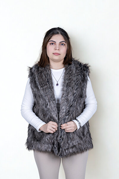 CELİORA STYLE Kadın Suni Kürk Yelek – Astarlı, Hafif, Rahat Kesim, Günlük Şık...