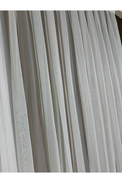 ilora home Grek Skirt Embroidered Tulle Curtain 1/2 Sparse Pleats