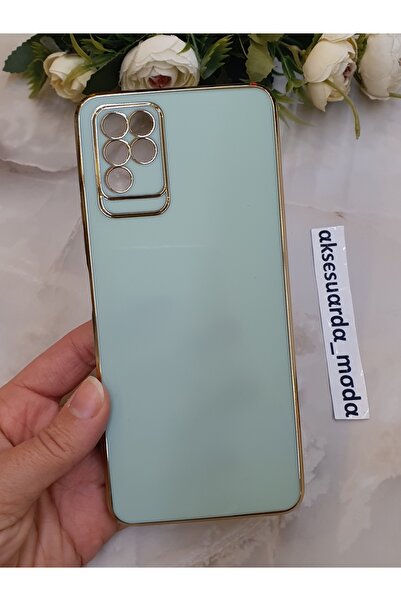 Aksesuarda Moda حافظة لامعة متوافقة مع هاتف انفينيكس نوت 10 مع تفاصيل ذهبية م...