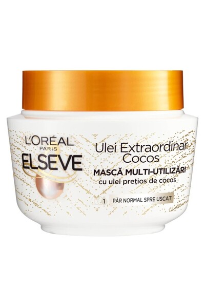 ELSEVE Extraordinary Coconut Oil Hair Mask Pack, for Normal / Dry Hair, 2 x 3...