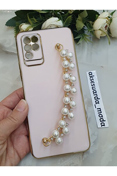 Aksesuarda Moda حافظة لامعة متوافقة مع هاتف إنفينيكس نوت 10 مصنوعة من اللؤلؤ ...