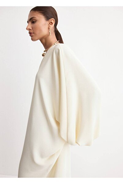 MANGO Woman Kabarık kollu elbise