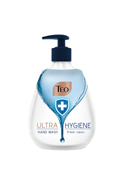 Teo Set of 4 x Liquid Soap with Pump Ultra Hygiene Fresh Clean, 400 ml