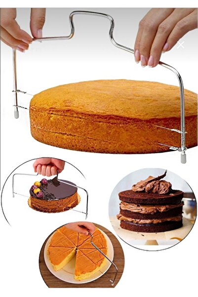 cc bin shihon Double wire cake cutter, adjustable height, professional cake s...