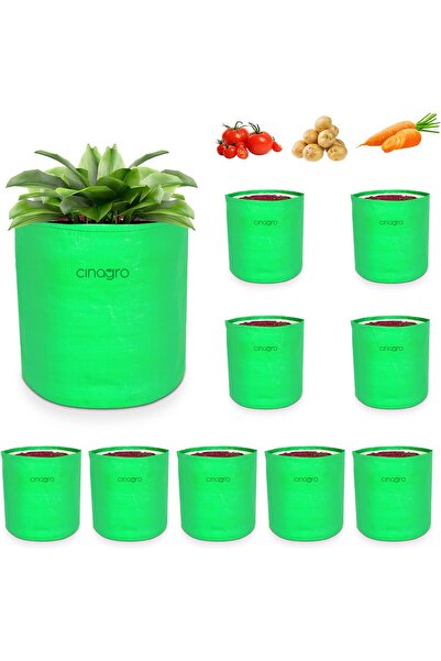 CINAGRO أكياس زراعة | 10 قطع | 46 × 46 سم | شديدة التحمل