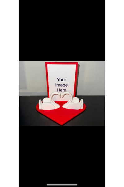 3D إطار صور على شكل بجعة