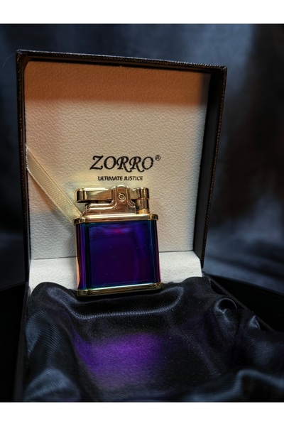 Zorro Ultimate Justice Benzinli Çakmak- Gökkuşağı Titanyum Kaplama Lüks Tasar...