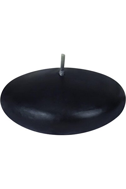 Zest Candle شموع عائمة من زيست كاندل، 12 قطعة، 7.5 سم، أسود