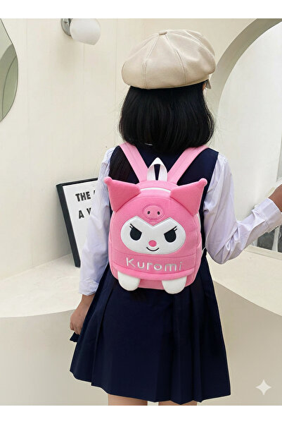 Livava Mini geantă de pluș Kuromili, cu curea reglabilă pentru rucsac pentru ...