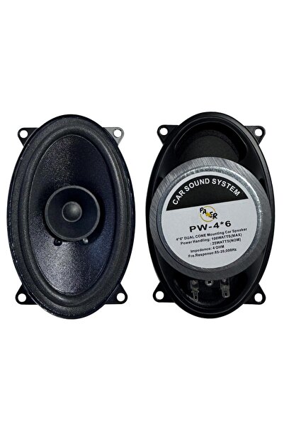 Pawer PW-4X6 Oto Hoparlör Oval 4X6 İnç Renault 100 Watt 1 Adet