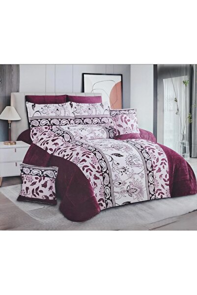 anje مفرش نفرين شتوي مخمل حشو كامل فخم لنوم هادئ ومريح 240*260 سم