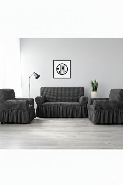 EJMEL Elastic Lycra Stretchable Washable Sofa Seat Cover Set 3 +1+1 Sofa Bed ...