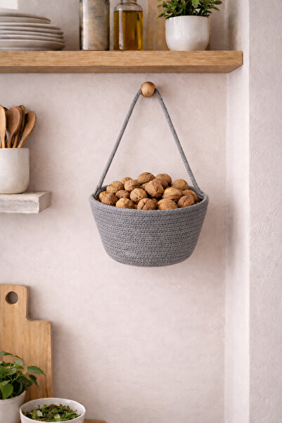 ÖRGÜM Coș Decorativ Coș de bucătărie Organizator multifuncțional 20x10 Cm (AT...