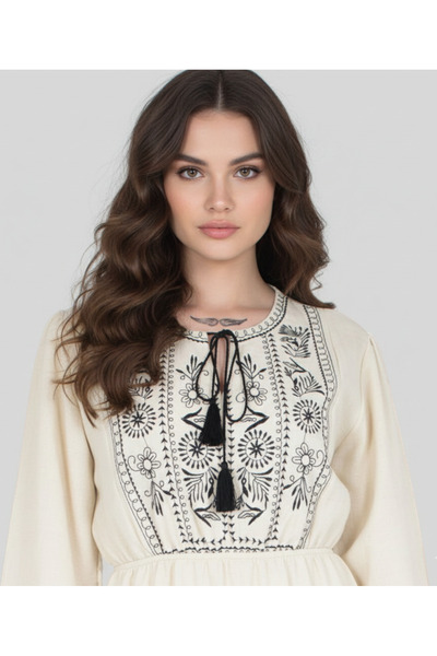 MQ Embroidered midi dress