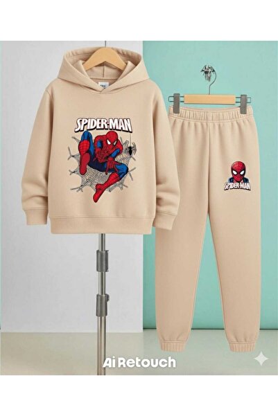 Nice Clothes طقم رياضي للأطفال بغطاء للرأس للجنسين مطبوع عليه عبارة 'الرجل ال...