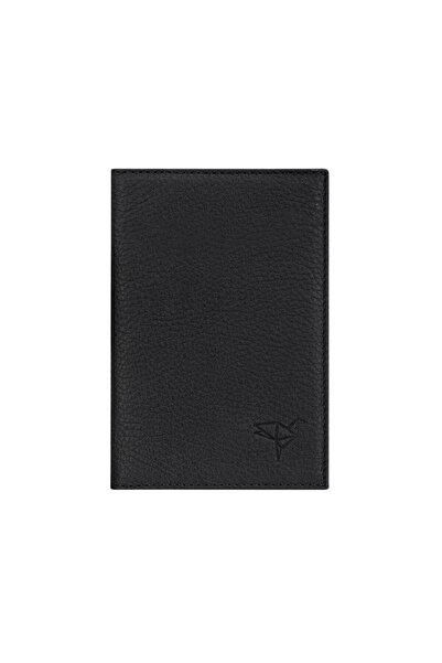 Garbalia Passcase Genuine Leather Passport Holder Black
