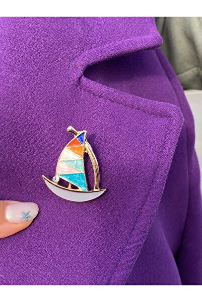 kurukafagift Broş Renkli Gemi