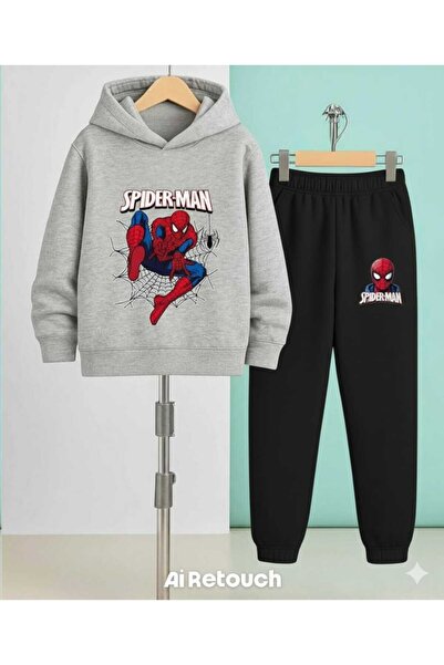 Nice Clothes طقم رياضي للأطفال بغطاء للرأس للجنسين مطبوع عليه عبارة 'الرجل ال...