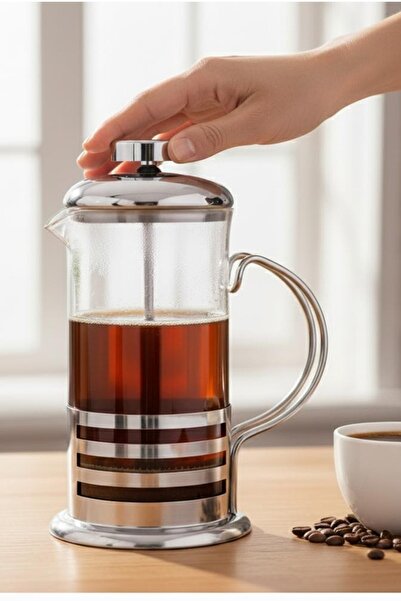 Kitchen Beauty French Press - Paslanmaz Çelik Malzeme Filtre Kahve ve Bitki Ç...