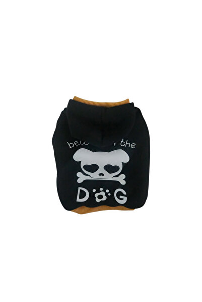atelyu Cat Dog Outfit Black Sleeveless Sweatshirt