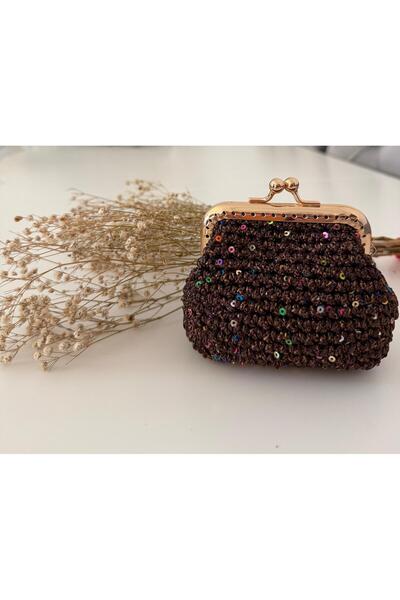 Canbutik Handmade mini knitted coin purse