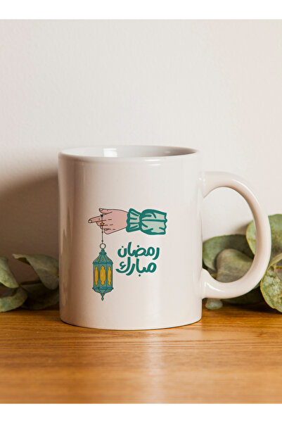 LOWHA 11 oz Ceramic Mug with Ramadan Mubarak Design