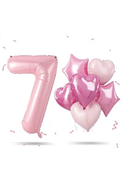 ÇITIPITISTORE Set de baloane de petrecere cu inimioare și numere din folie, d...