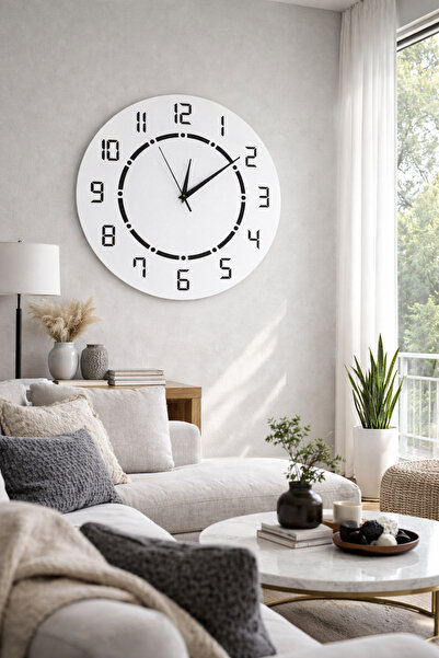 Nixar Desing Lineasilence Modern Wooden Laser Cut Wall Clock |   Silent Flow ...