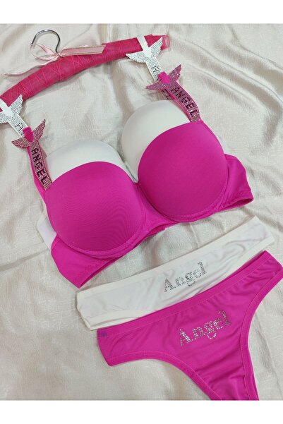 Love Angels Stone Pattern 2-Piece Underwear Set Dowry Underwear Set