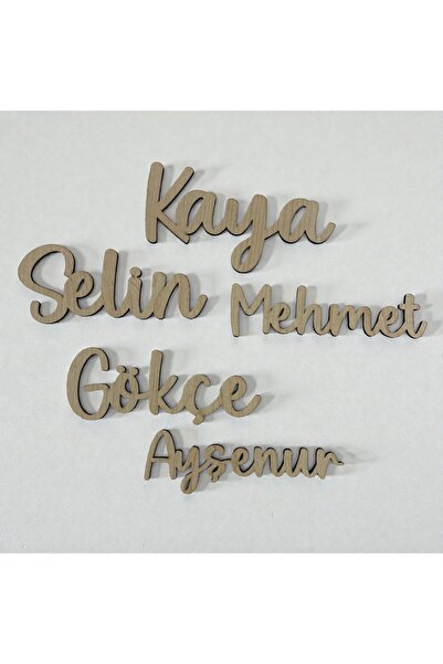 Pelince Kişiye Özel Lazer Kesim Ahşap İsim | Çok Amaçlı DIY Kelime ve Duvar D...