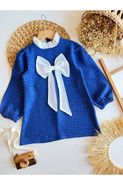 vera kids стилна детска рокля с папийонка