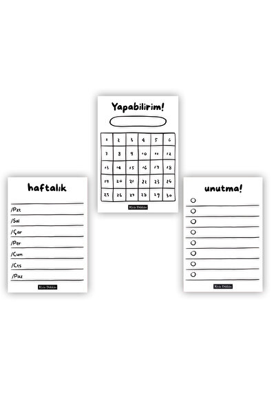 riyaz مجموعة مينيمال بلان مكونة من 3 قطع، مقاس A7، دفتر ملاحظات صغير مع لاصق،...