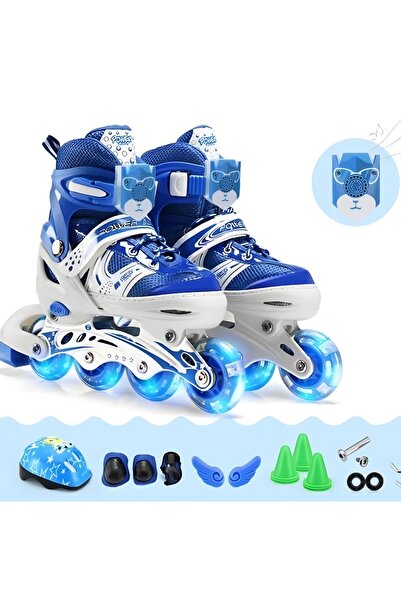 My modern game Single row roller skates for children and adults, adjustable, ...